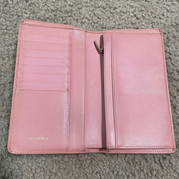 Chanel Bifold Long Wallet Coco Pink Caviar Leather Authentic - Picture 3 of 15